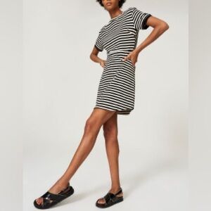 Derek Lam Collective Striped Short Sleeve t-shirt Dress Size 38​​​​​​​